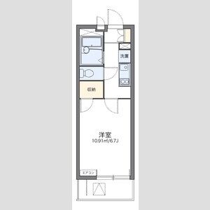 1K 間取り図