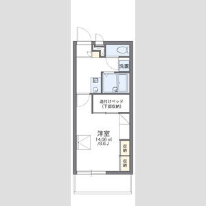 1K 間取り図