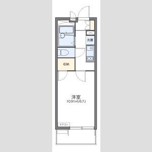 1K 間取り図