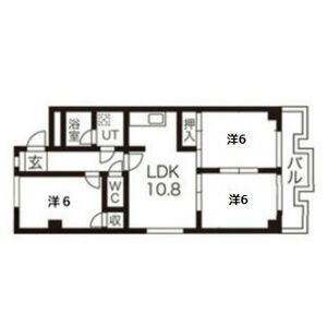 3LDK 間取り図