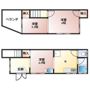 3K 間取り図