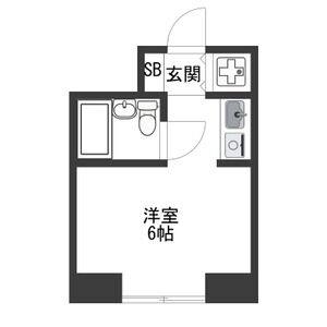 ワンルーム 間取り図