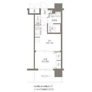 1DK 間取り図