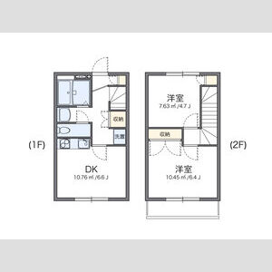 2DK 間取り図