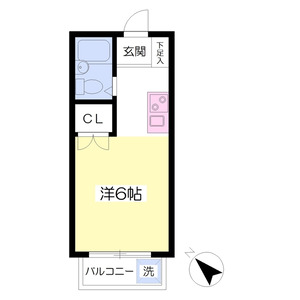 ワンルーム 間取り図