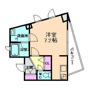 1K 間取り図
