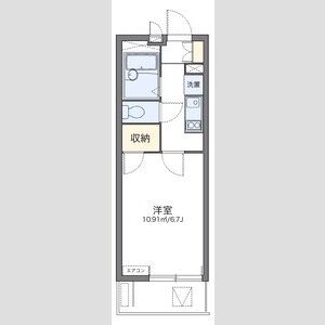 1K 間取り図