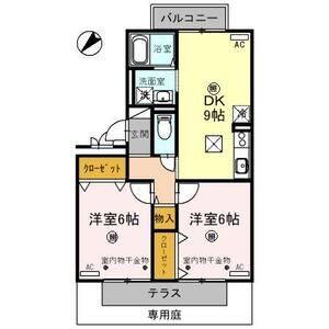 2DK 間取り図
