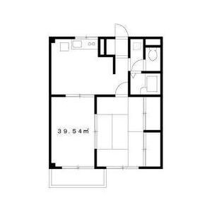 2DK 間取り図