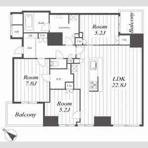 3LDK 間取り図