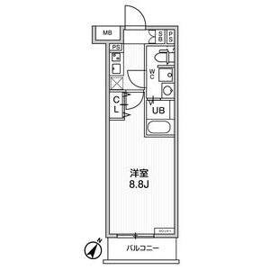 1K 間取り図
