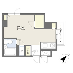 ワンルーム 間取り図