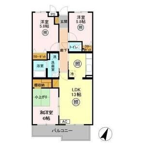 3LDK 間取り図