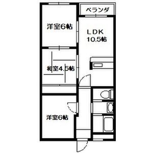 3LDK 間取り図