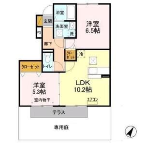 2LDK 間取り図