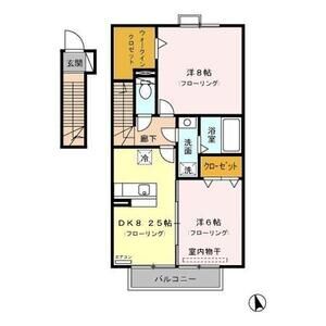 2DK 間取り図