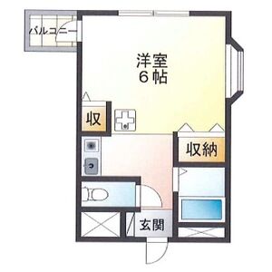 ワンルーム 間取り図