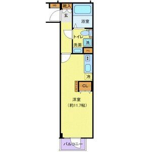 ワンルーム 間取り図