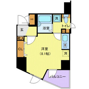 ワンルーム 間取り図