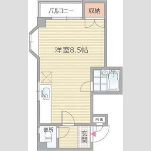 ワンルーム 間取り図