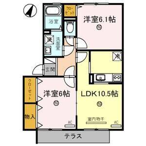 2LDK 間取り図