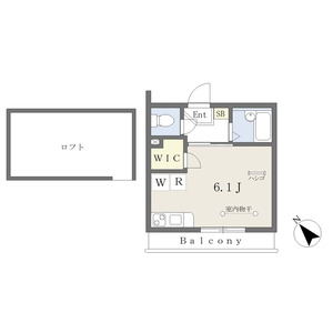 ワンルーム 間取り図