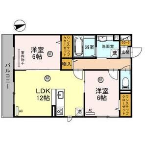 2LDK 間取り図