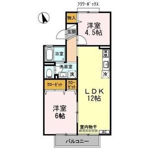 2LDK 間取り図