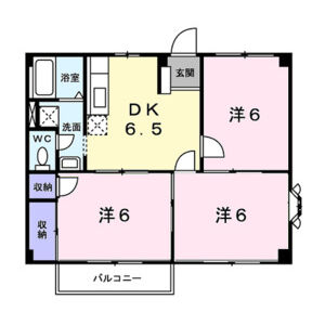 3DK 間取り図