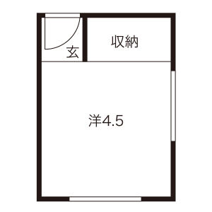 ワンルーム 間取り図