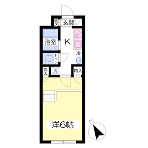 1K 間取り図