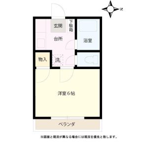 1K 間取り図