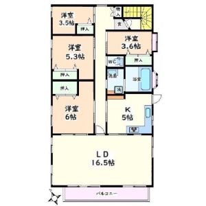 4LDK 間取り図