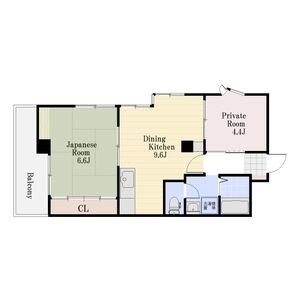 2DK 間取り図