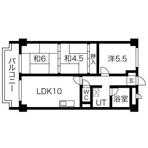 3LDK 間取り図