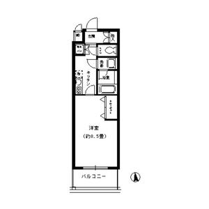 1K 間取り図
