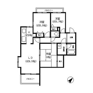 3LDK 間取り図