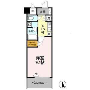 1K 間取り図