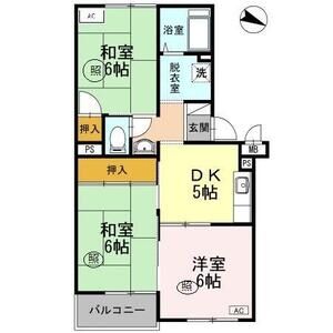 3DK 間取り図