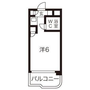 ワンルーム 間取り図