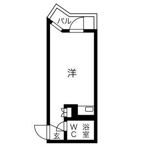 ワンルーム 間取り図