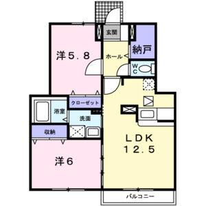 2LDK 間取り図