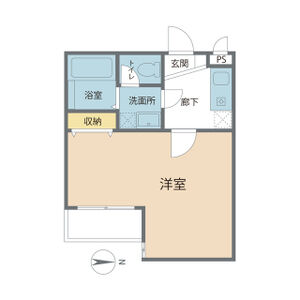 ワンルーム 間取り図