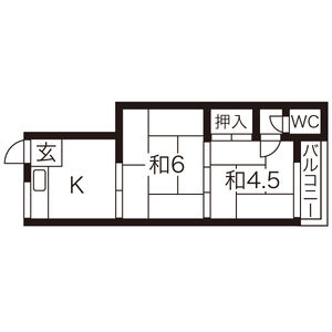 2K 間取り図