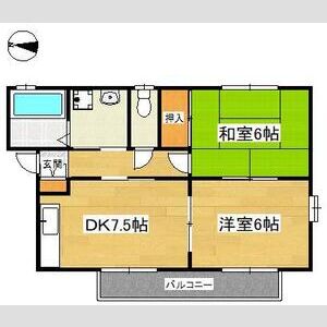 2DK 間取り図