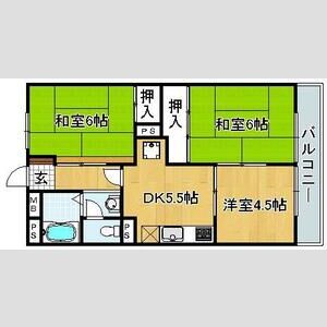3DK 間取り図
