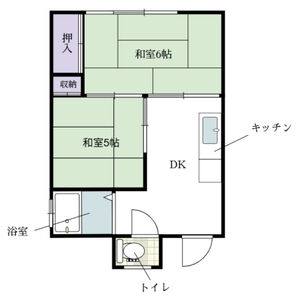 2DK 間取り図