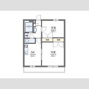 2DK 間取り図