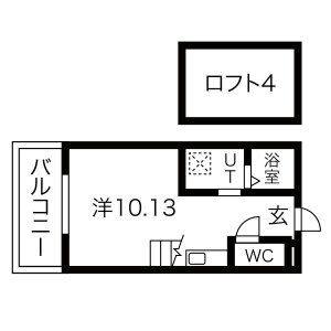 ワンルーム 間取り図