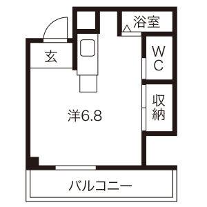 ワンルーム 間取り図